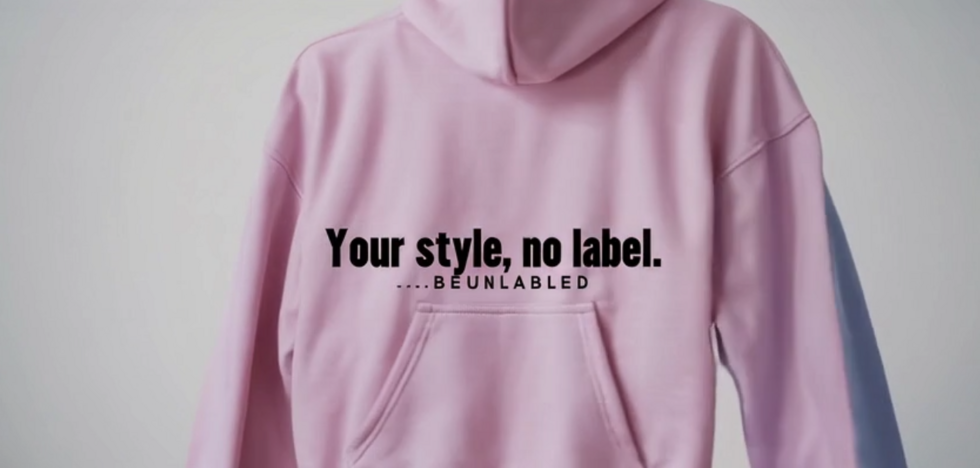 Pullover mit Aufdruck: Your style, no label. Be unlabled